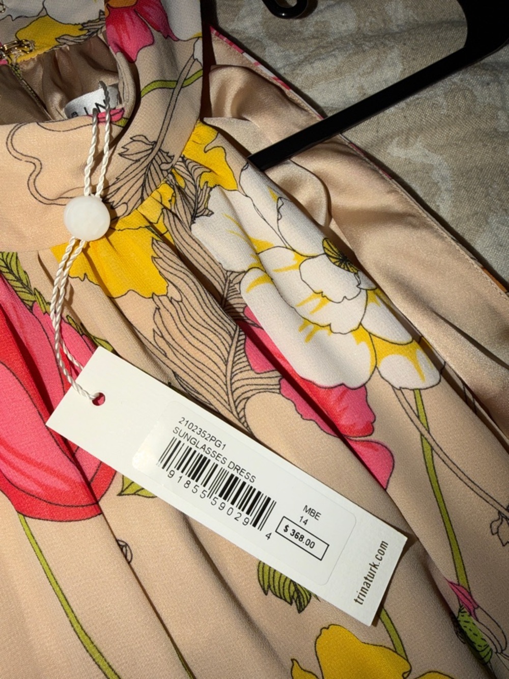 Trina Turk Floral Maxi Dress in Yellow, Pink, Orange - Picture 10 of 10